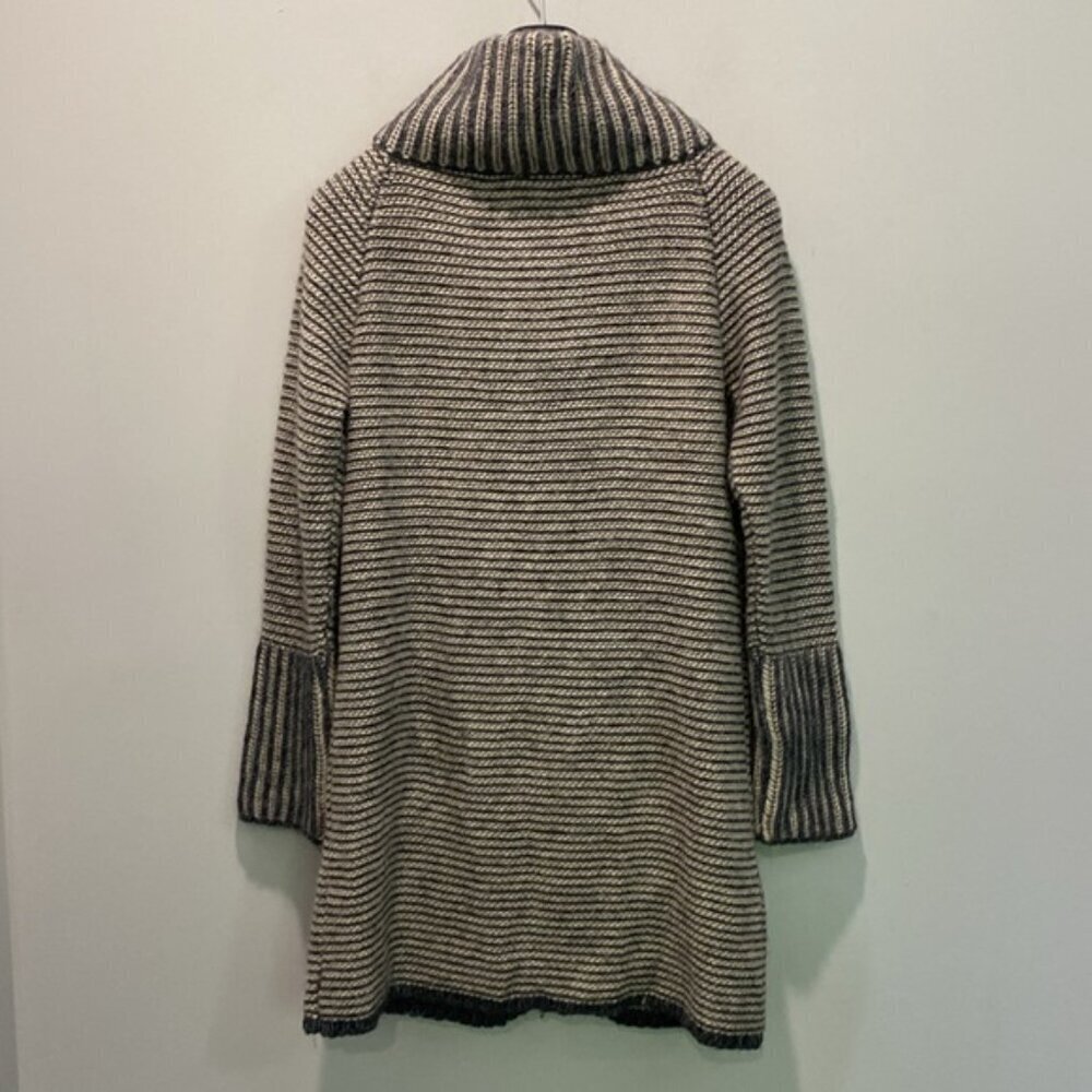 Elisabetta Grey Alapa Wool Zip Sweater Cardigan size large - Picture 10 of 13